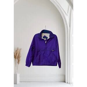 Purple 80's Windsor Bay windbreaker Jacket Medium